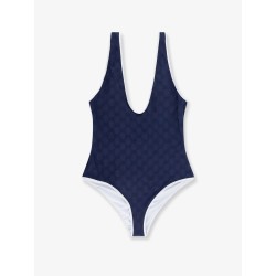 One-piece swimwear with GG motif