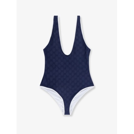 One-piece swimwear with GG motif