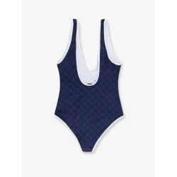 One-piece swimwear with GG motif
