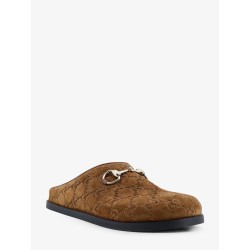 Suede sandals with all-over GG motif