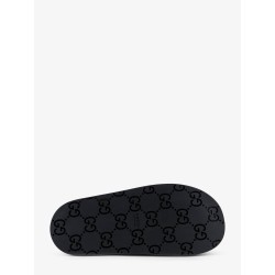 Suede sandals with all-over GG motif