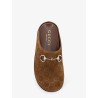 Suede sandals with all-over GG motif