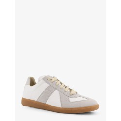 Replica leather and suede low-top sneakers