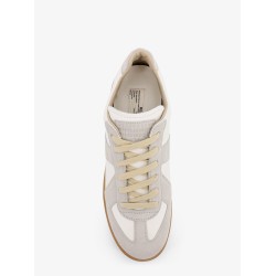 Replica leather and suede low-top sneakers