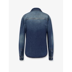 Denim shirt with embroidery