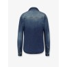 Denim shirt with embroidery
