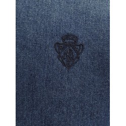 Denim shirt with embroidery