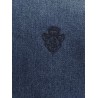 Denim shirt with embroidery