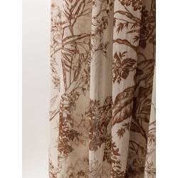 Lyocell and linen long skirt with print