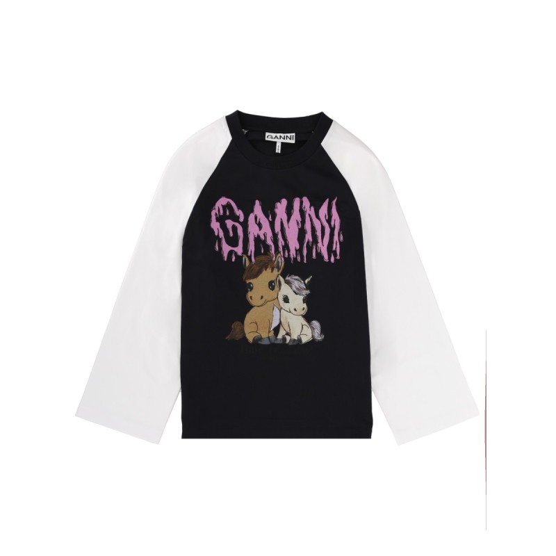 T-SHIRT WITH PRINT AND LOGO