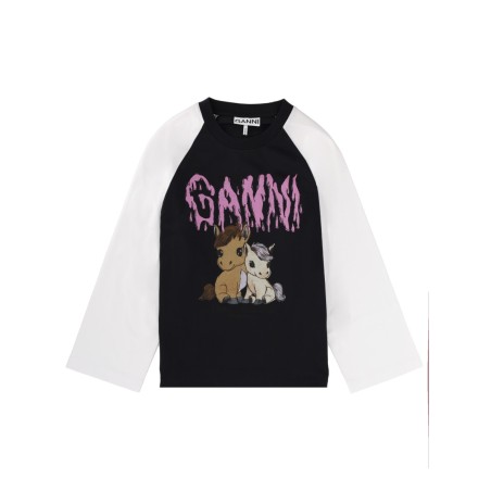 T-SHIRT WITH PRINT AND LOGO