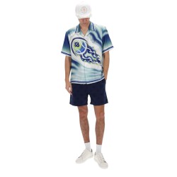 "FLAMING TENNIS BALL" SHIRT