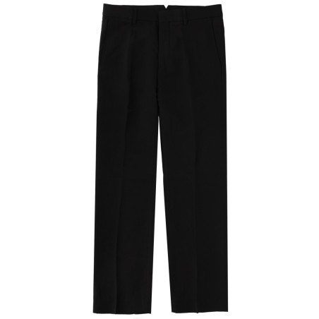 LINEN BLEND STRAIGHT PANTS