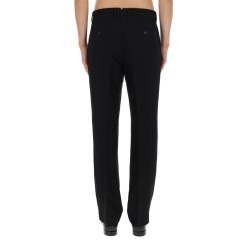 LINEN BLEND STRAIGHT PANTS