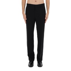 LINEN BLEND STRAIGHT PANTS