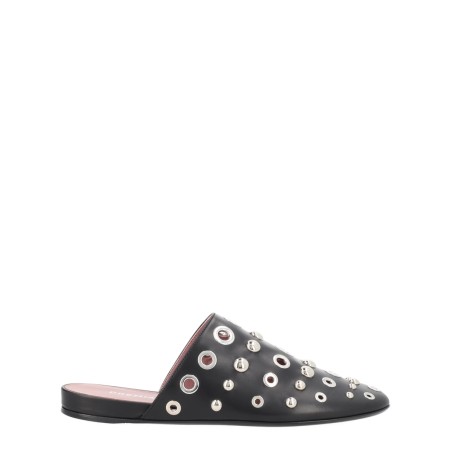 LEATHER SLIPPER WITH STUDS