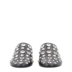 LEATHER SLIPPER WITH STUDS