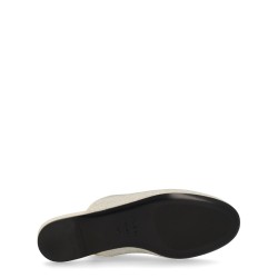 LEATHER SLIPPER WITH RHINESTONES