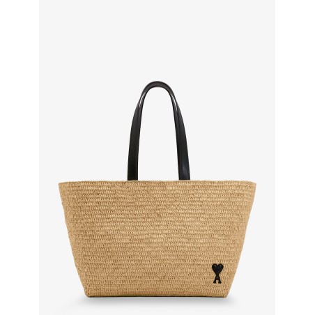 Ami de coeur raffia shoulder bag