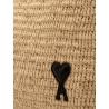 Ami de coeur raffia shoulder bag