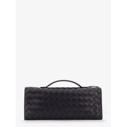 Andiamo Leather Clutch with Intrecciato Pattern