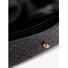 Andiamo Leather Clutch with Intrecciato Pattern