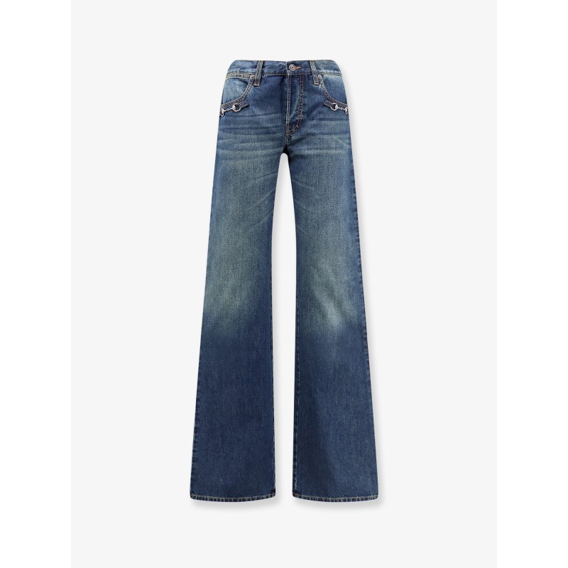 Cotton jeans with Horsebit