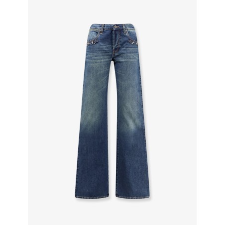 Cotton jeans with Horsebit