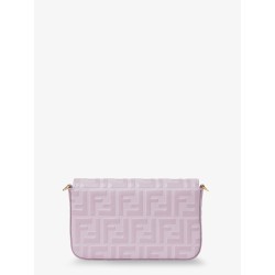 Wallet On Chain FF Diamonds leather shoulder bag with FF embossed logo