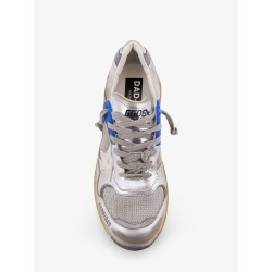 Mesh and leather sneakers with side logo