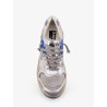 Mesh and leather sneakers with side logo