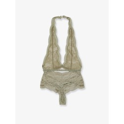 Stretch tulle bodysuit