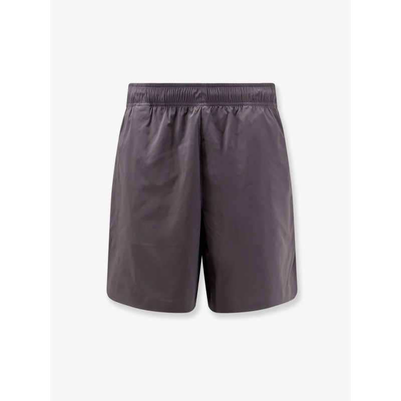 Nylon Bermuda shorts with embroidered logo on the back