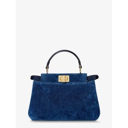 Peekaboo Mini Denim crossbody bag with Night Butterfly Embroidery