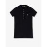 Cotton blend polo shirt with embroidered logo