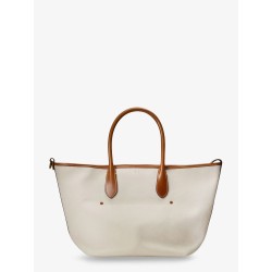 Canvas shopping bag with embroidered logo