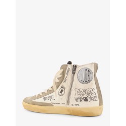 Leather sneakers with all-over Francy Journey print