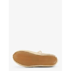 Leather sneakers with all-over glitter detail