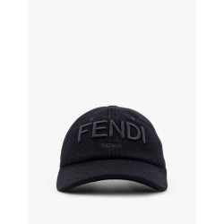 Wool blend baseball hat with logo embroidery