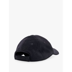 Wool blend baseball hat with logo embroidery