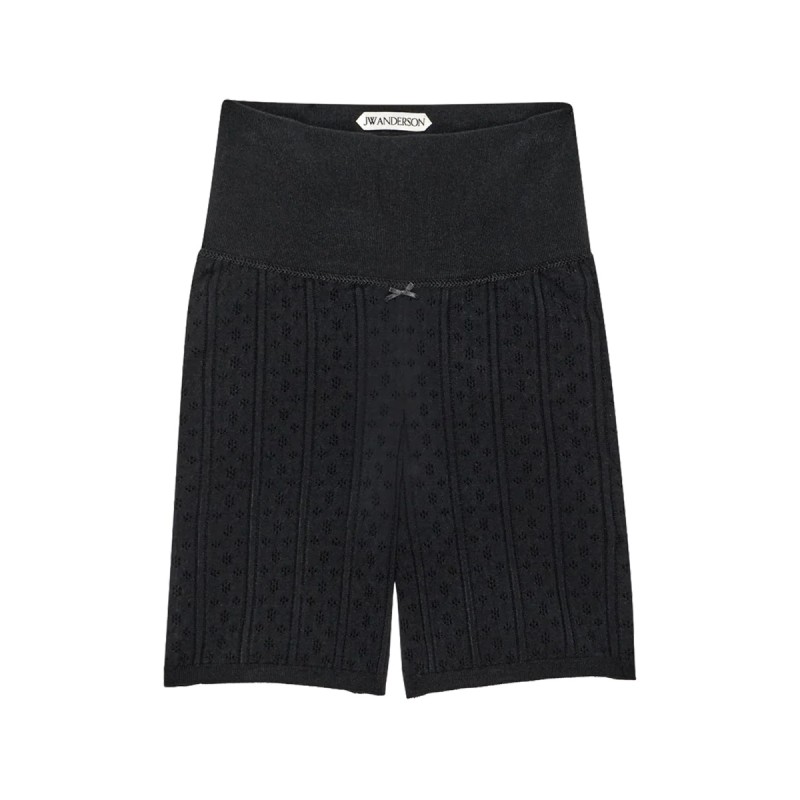PERFORATED KNIT SHORTS