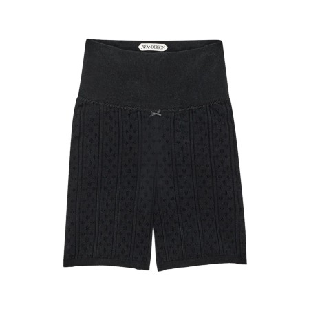 PERFORATED KNIT SHORTS