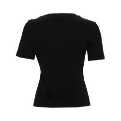 T-SHIRT WITH BOW AND LACE INSERTS