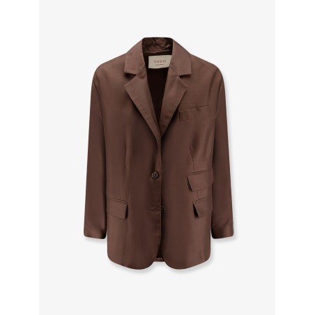 Loose silk blazer