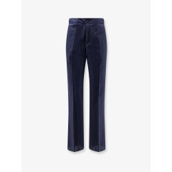 Linen and viscose trousers