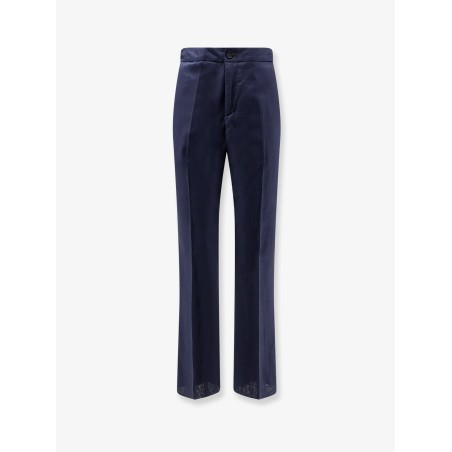 Linen and viscose trousers