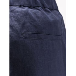Linen and viscose trousers