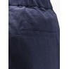 Linen and viscose trousers