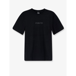 Cotton T-shirt with front lettering logo