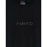 Cotton T-shirt with front lettering logo